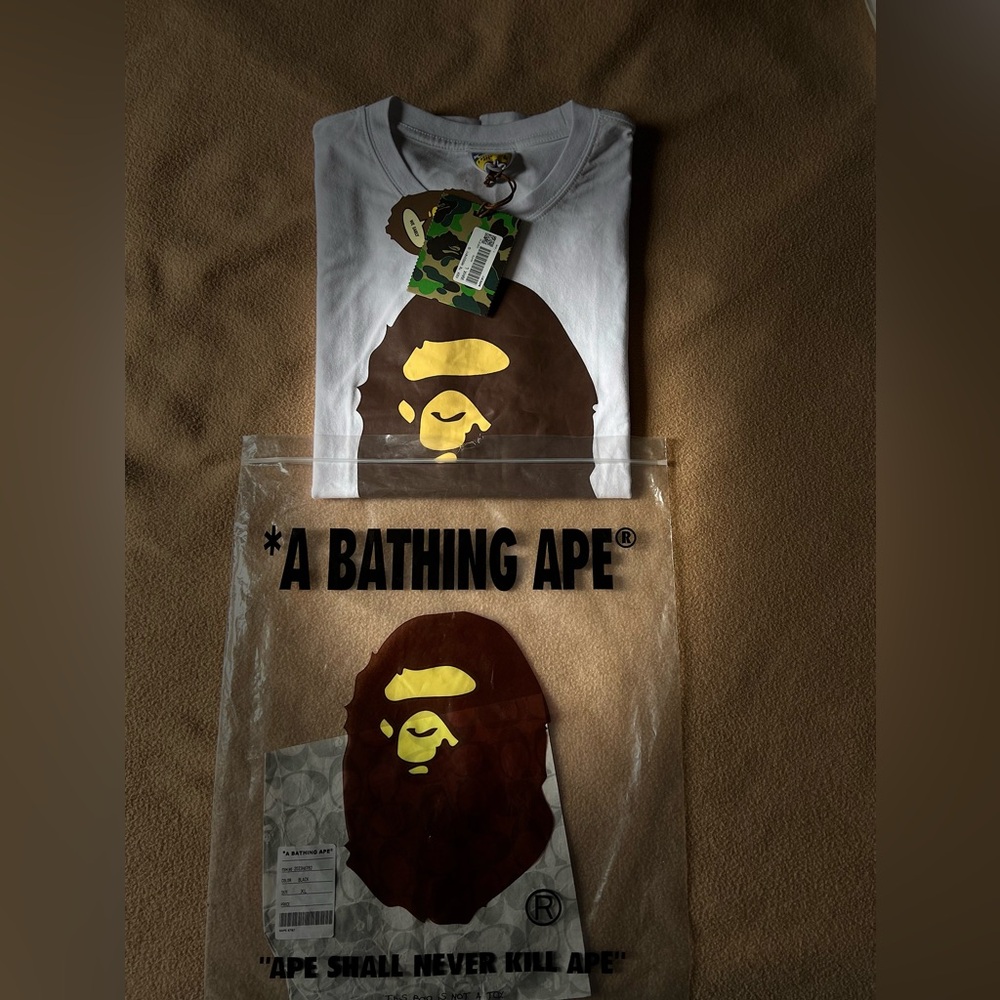 BAPE white 
Glitter big ape head